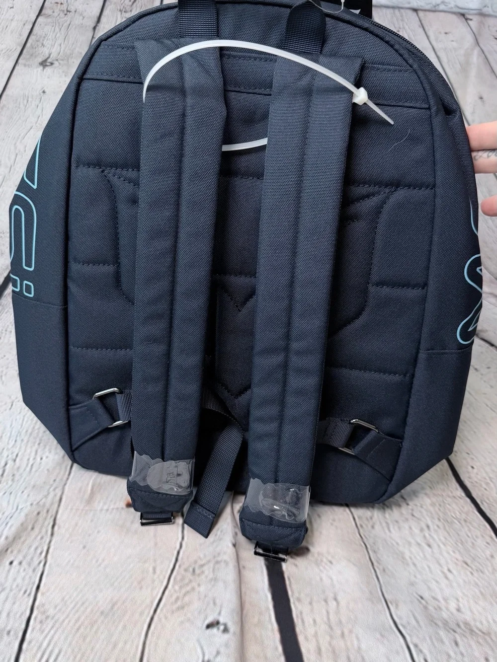 Messi Black/Blue Zip Backpack 15L Fits 15